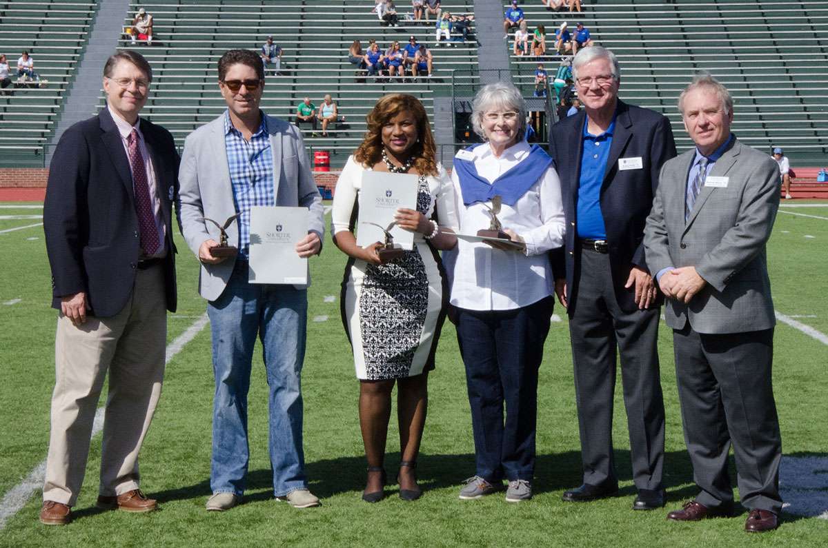 Shorter's 2017 Alumni Award Winners with Shorter University President Dr. Don Dowless and leaders of the Alumni Governing Board