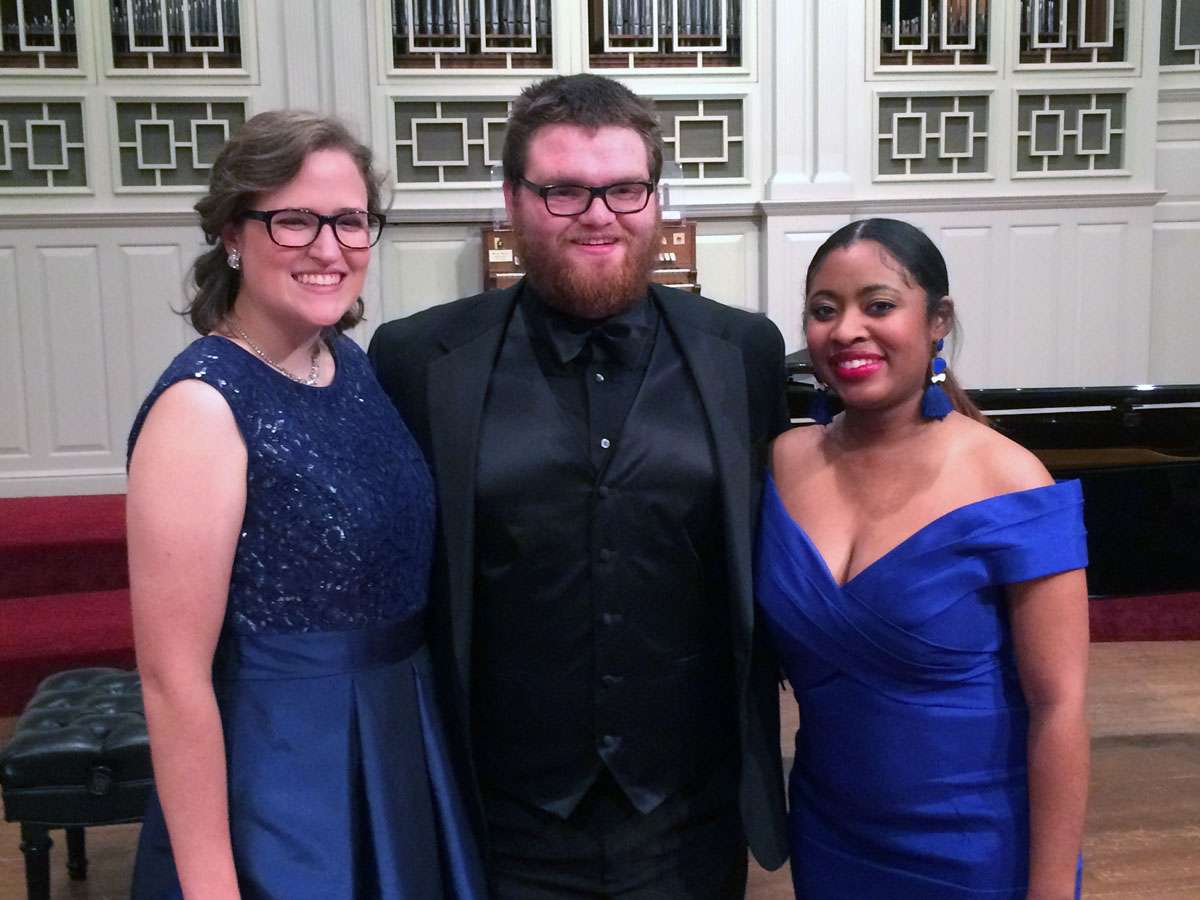 2018 Knight Competition Winners Becky Fowler, Austin Kibble, and Kayla Harriot