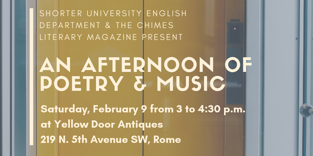 Afternoon of Poetry & Music Saturday, Feb. 9 at Yellow Door Antiques