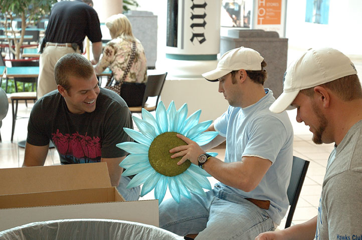 Enactus students out in the community