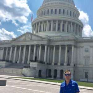 Aaron Harper at the U.S. Capitol