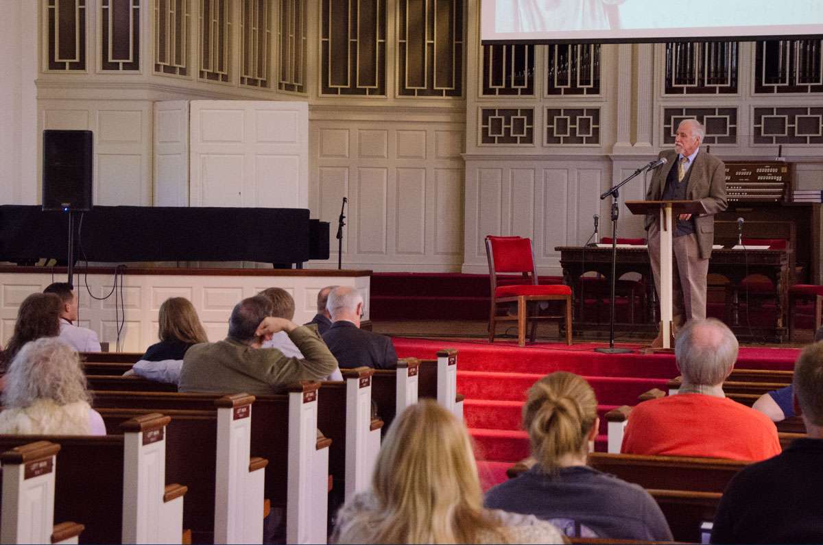 Dr. Terry Morris presents during a recent symposium
