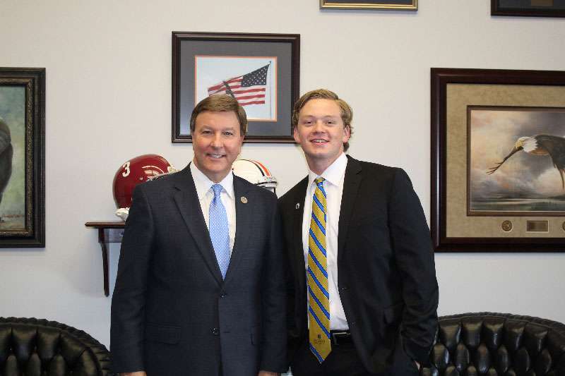 Congressman Mike Rogers with Aaron Harper