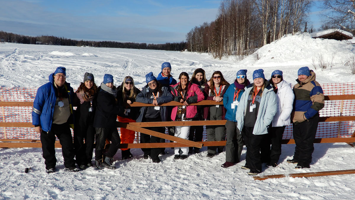 Shorter missions team at the restart of the Iditarod